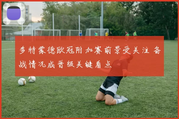 多特蒙德欧冠附加赛前景受关注 备战情况成晋级关键看点