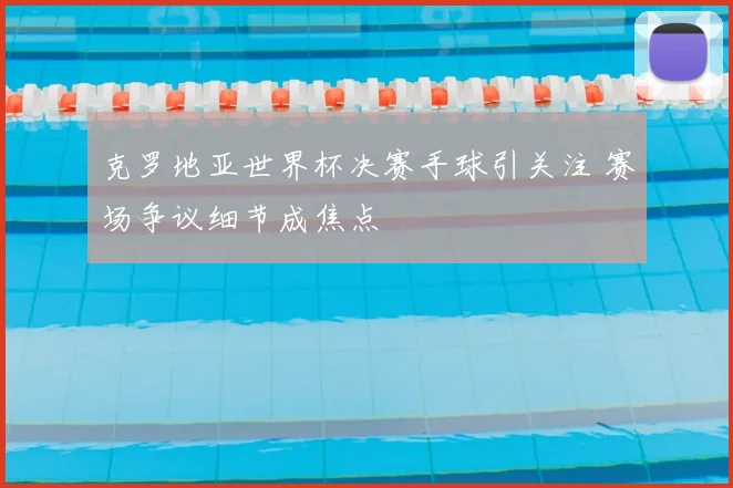 克罗地亚世界杯决赛手球引关注 赛场争议细节成焦点