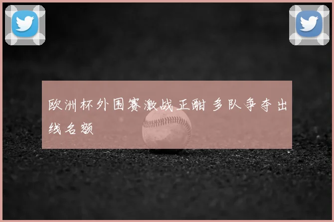 欧洲杯外围赛激战正酣 多队争夺出线名额