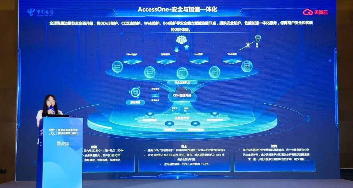 天翼云边缘安全加速平台亮相2023亚太内容分发大会暨CDN峰会-IT熊技术站